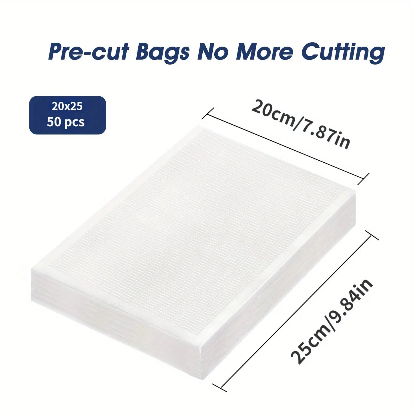 Vacuum Bags - Different Sizes, 50 Pieces